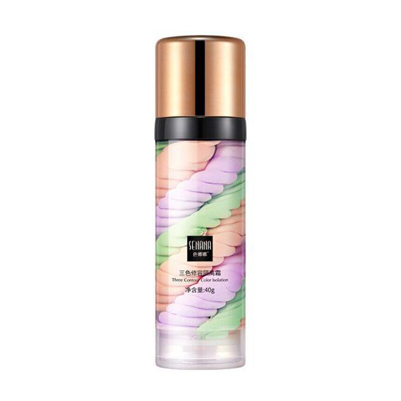 Триколірна база під макіяж Senana Contour Three Color Isolation Face Balancing, 40 г